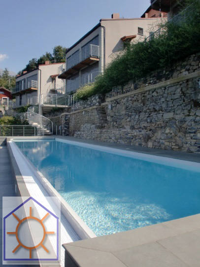 Doppio click per dettaglio immobile Perledo (LC) : Appartamento indipendente su 3 livelli in residence con piscina