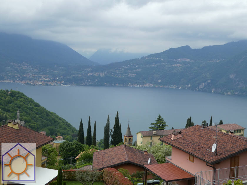 Doppio click per dettaglio immobile Perledo (LC) (regoledo) : Villa bifamigliare in residence con piscina su 3 livelli con vista lago, giardino box