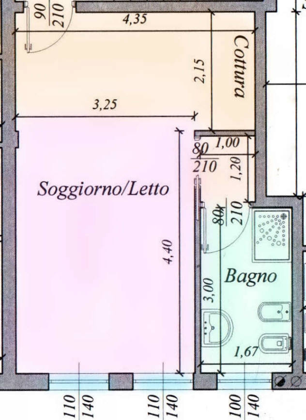 LAMBRUGO : Monolocale a basso consumo energetico.